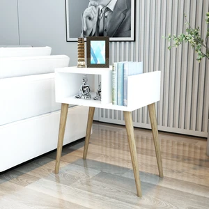 Begonya Koltuk Yanı Sehpa Raflı Sehpa Dergilik Gazetelik Sehpa