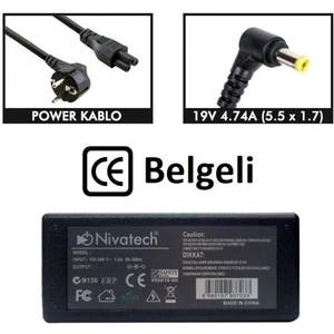 BC943 Acer 19V 4,74A (5,5*1,7mm) Notebook Adaptör