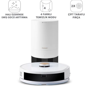 Homend Alex Laser Power 1284H Toz Hazneli Moplu 3 in 1 Akıllı Robot Süpürge