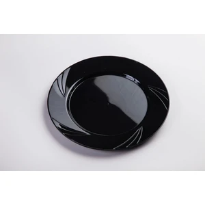 Plastik Lüks Sert Tabak Siyah 26 cm 6 Adet