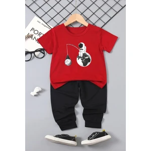 Çocuk Uzay Temalı Alt - Üst Eşofman Takımı