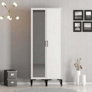 Variant Mobilya Kumsal 2 Kapılı (Rs) Gardrop - Beyaz / Beyaz