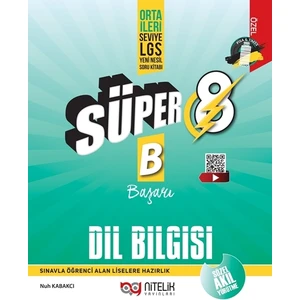 Nitelik Yayınları 8. Sınıf LGS Yeni Nesil Süper Dil Bilgisi Soru Bankası