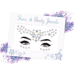 BP Tattoo Holografik Yıldız Yüz ve Vücut Taşı Face Gems