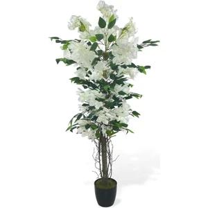 Yapay Ağaç Yapraklı Beyaz Begonvil Ağacı 120*55CM Doğal Görünümlü Yapay Ağaç