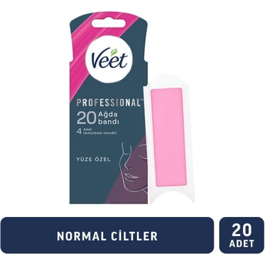 Veet Professional Sir Ağda Bandı Yüz Bölgesi Normal Ciltler