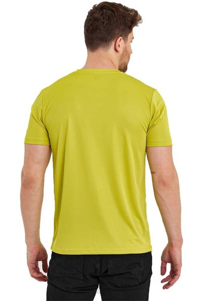 Kısa Kol Erkek Spor T-Shirt Omuzda Reflektör Baskı