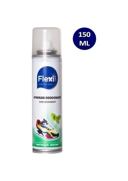 Flexicare Ayakkabı Deodorantı Koku Giderici Önleyici Sprey Fresh Mint 150ML