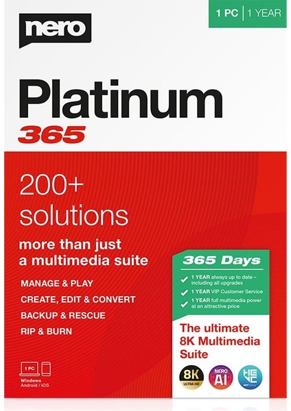 Platinum 365 1 Pc 1 Yıl - Dijital Lisans Key