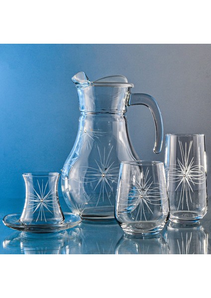 Kazaan 49 Parça 12 Kişilik Kesme Bardak Çeyiz Seti Mira Desenli fiyatları