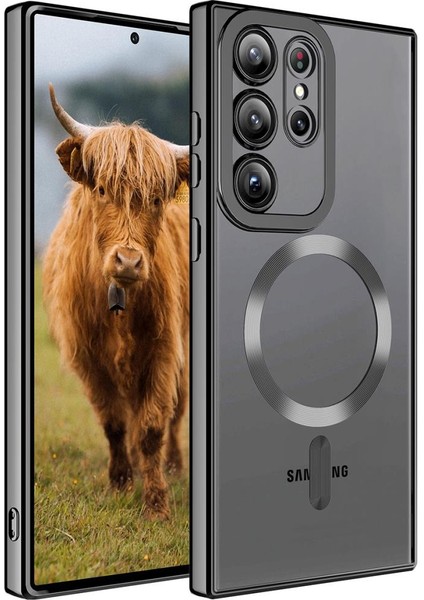 Samsung Galaxy S23 Ultra Kılıf Magsafe Wireless Şarj Özellikli Setro Silikon