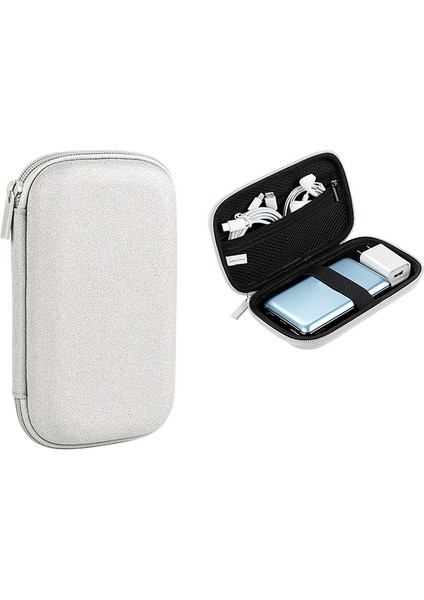 YK03 Dalgalı Anti Dijital Depolama Çantası Gri (Yurt Dışından)