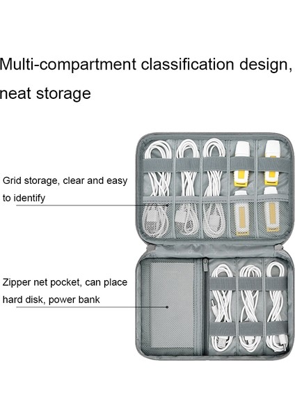 Dijital Depolama Çantası, Spec: Xl (Gri) (Yurt Dışından)