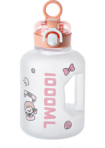 Basit Taşınabilir Plastik Su Şişesi 1l (Yurt Dışından)