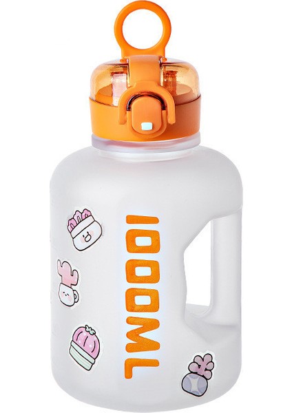 Basit Taşınabilir Plastik Su Şişesi 1l (Yurt Dışından)