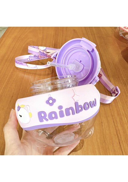 Açık Taşınabilir Tavşan Plastik Su Şişesi 680ML Samanlı (Yurt Dışından) modelleri