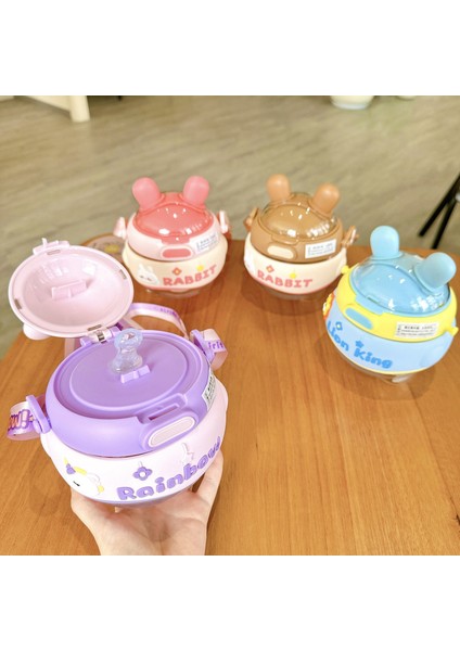 Açık Taşınabilir Tavşan Plastik Su Şişesi 680ML Samanlı (Yurt Dışından) indirimleri