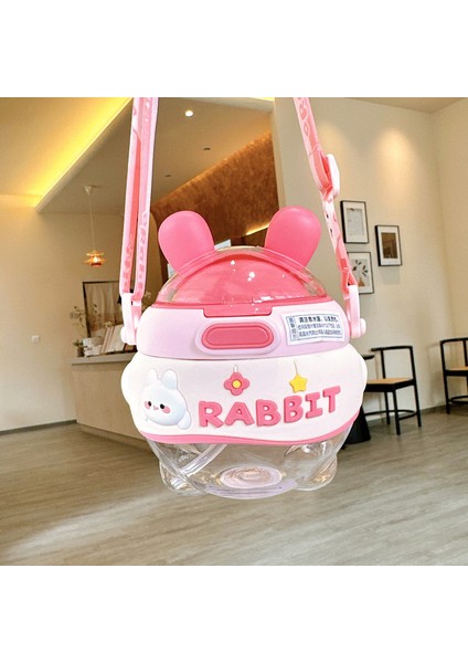 Açık Taşınabilir Tavşan Plastik Su Şişesi 680ML Samanlı (Yurt Dışından) modelleri