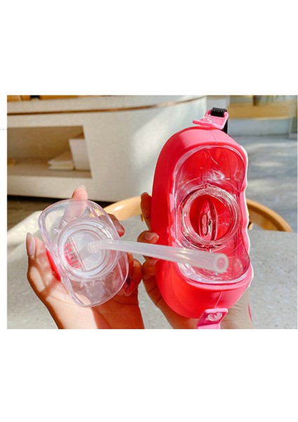 Donut Plastik Hasır Su Şişesi 380ML Askılı (Yurt Dışından)