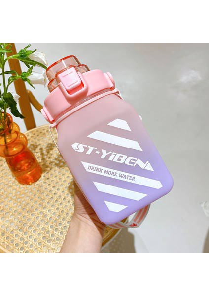 Kare Portatif Plastik Su Şişesi 1500ML (Yurt Dışından)