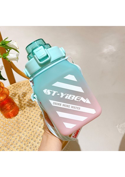 Kare Portatif Plastik Su Şişesi 1500ML (Yurt Dışından)