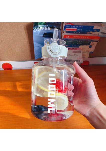 Saman Açık Spor Plastik Bardak ile Taşınabilir 1l Su Isıtıcısı (Yurt Dışından)