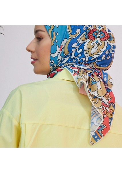 Vintage Desen Ince Pamuk Eşarp