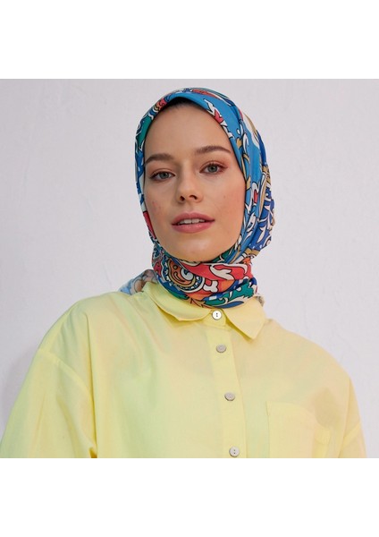 Vintage Desen Ince Pamuk Eşarp modelleri