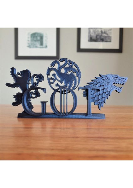 Game Of Thrones Hanedan Logoları Dekoratif Standı
