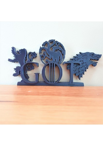 Game Of Thrones Hanedan Logoları Dekoratif Standı