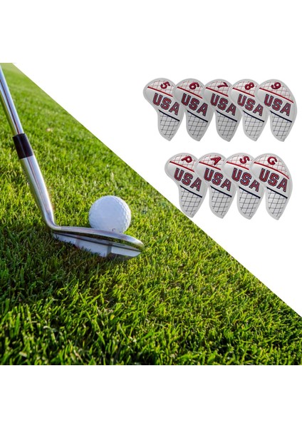 9 Adet Premium Golf Demir Kapak Kafası W / Sayı 5,6,7,8,9, P, A, S, G Guard (Yurt Dışından) fiyatları