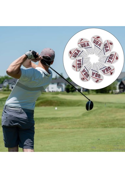 9 Adet Premium Golf Demir Kapak Kafası W / Sayı 5,6,7,8,9, P, A, S, G Guard (Yurt Dışından) fırsatları
