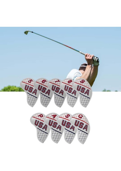9 Adet Premium Golf Demir Kapak Kafası W / Sayı 5,6,7,8,9, P, A, S, G Guard (Yurt Dışından) indirimleri