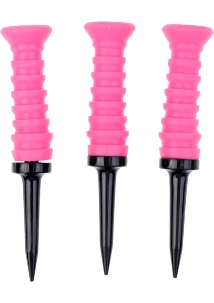 3 Adet 83MM Uzunluğunda Elastik Kauçuk Yastık Üst Plastik Golf Tees Rastgele Renk (Yurt Dışından)