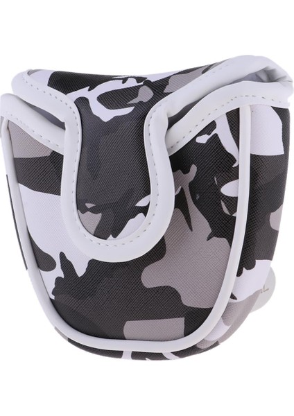 Kamuflaj Yarım Dirmarı Golf Atıcı Kapak Headcover Araçları --Gray (Yurt Dışından)