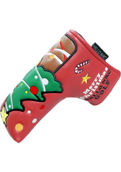 Sevimli Golf Ahşap Kafa Kapak Fit Çoğu Club Headcover Koruyucu Hibrit Putter Kırmızı 18X13 cm (Yurt Dışından)