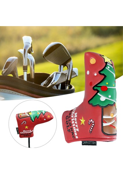 Sevimli Golf Ahşap Kafa Kapak Fit Çoğu Club Headcover Koruyucu Hibrit Putter Kırmızı 18X13 cm (Yurt Dışından) fırsatları