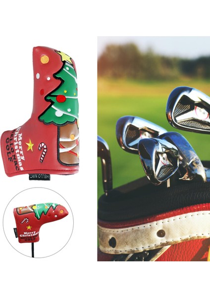 Sevimli Golf Ahşap Kafa Kapak Fit Çoğu Club Headcover Koruyucu Hibrit Putter Kırmızı 18X13 cm (Yurt Dışından) indirimleri