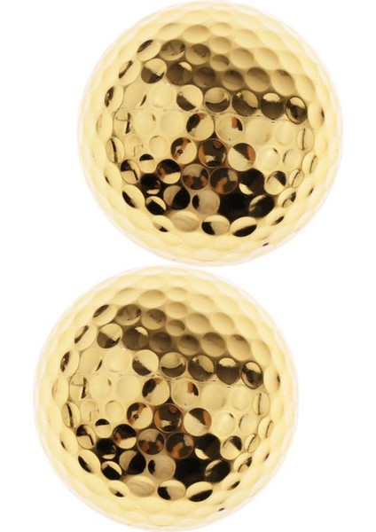 Golf Topları 2 Adet, Gold Limited Edition Yenilik Golf Topu (Yurt Dışından)