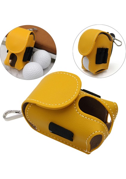 Taşınabilir Golf Topu Saklama Çantası Su Geçirmez Golf Aksesuarları Küçük Bel Paketi Sarı (Yurt Dışından) indirimleri