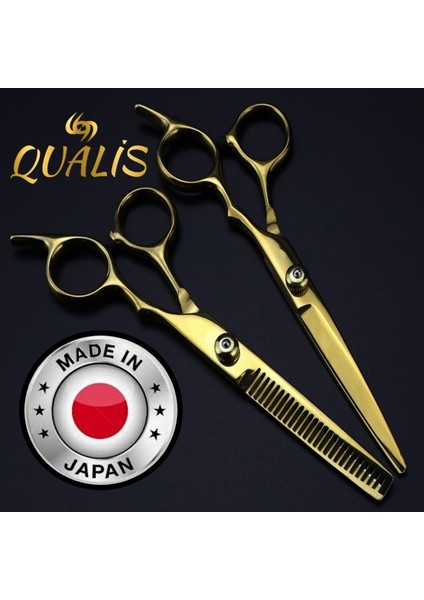 Shave R4 Tıraş Makinesi + U3 Full Metal Ustura + M8 Kesme + Inceltme Makas Set -6inç/15 cm