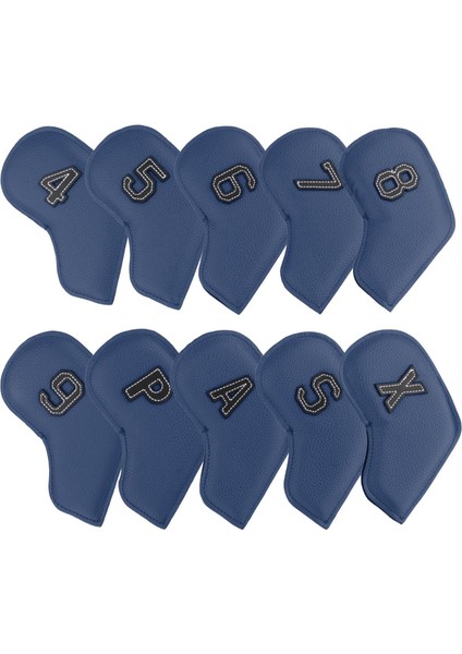 10PACK Evrensel Golf Demir Başlık, 4-9, P, S, A, x Demir Kulübü Için Koruma Koyu Mavi (Yurt Dışından) modelleri