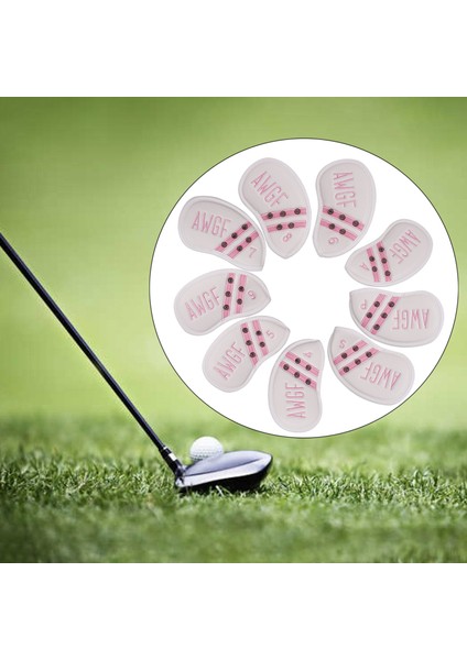 9 Adet Premium Golf Demir Başkak Guard Wrap Seti Su Geçirmez Kulübü Başkanı Beyaz Kapakları (Yurt Dışından) fırsatları