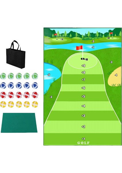 Golf Vurma Mat Golf Koymak Mat Golf Oyunu Set Oyun Ekipmanı Sünger Mat (Yurt Dışından)