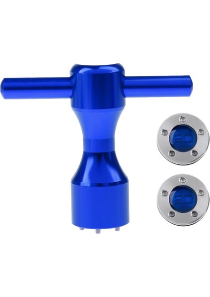 2 Parça Golf Özel Ağırlıklar + Autters Için Ingiliz Anahtarı 20G Mavi (Yurt Dışından)