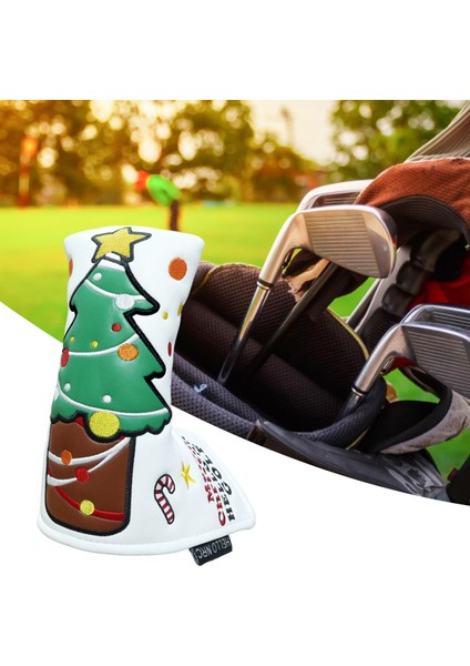 Sevimli Golf Ahşap Kafa Kapak Fit Çoğu Club Headcover Koruyucu Hibrit Putter Beyaz 18X13 cm (Yurt Dışından) modelleri