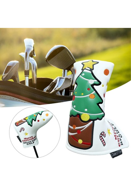 Sevimli Golf Ahşap Kafa Kapak Fit Çoğu Club Headcover Koruyucu Hibrit Putter Beyaz 18X13 cm (Yurt Dışından) fırsatları