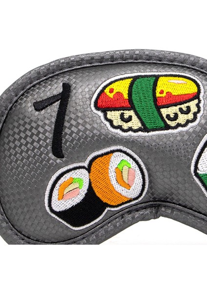 10PCS Suşi Desen Golf Demir Kapsar Profesyonel Aksesuar Pürüzsüz Doku Gümüş Gri (Yurt Dışından) indirimleri