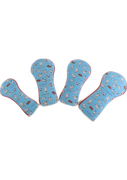 Hibrit Golf Kulübü Kafa Kapak Woods Atıcı Headcover ile Değiştirilebilir No. Tags Tuval + Peluş (Yurt Dışından)