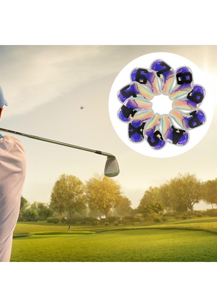 10X Golf Demir Headcover Set Tüm Markalar Uyar Büyük Numarası Kulübü Kafa Kapak Siyah Numarası (Yurt Dışından) indirimleri